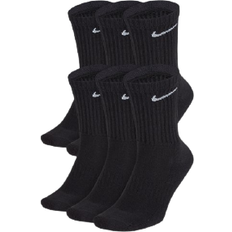 Everyday Cushioned Training Crew Socks 6-pack - Black/White