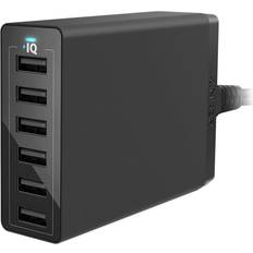 Anker Batteries et Chargeurs Anker Chargeur Secteur USB PowerPort 6 Ports 60W Chargeur mural avec technologie PowerIQ, Adaptateur Secteur USB Chargeur de Voyag