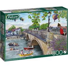 Falcon Klassiske puslespil Falcon Looking Across the River 500 Pieces