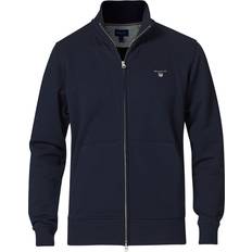 Gant herr jacka Gant Original Full-Zip Cardigan - Evening Blue