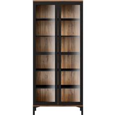 Tvilum Roomers China Black/Walnut Vitrineskab 88.7x202.8cm