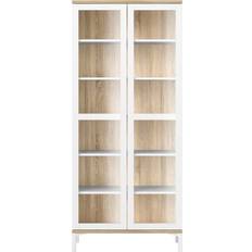 Tvilum Vitrineskabe Tvilum Roomers China White/Oak Vitrineskab 88.7x202.8cm