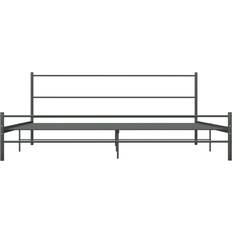 200cm Bed Frames vidaXL Metal 81cm 200X200cm