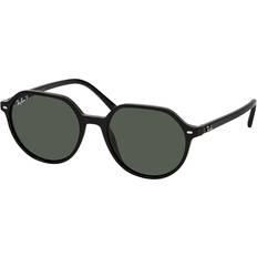 Thalia ray ban Ray-Ban Thalia Polarized Sunglasses - Black/Polar Green