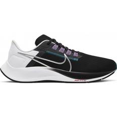 Nike pegasus flyease NIKE Air Zoom Pegasus 38 FlyEase M - Black/White/Chlorine Blue/Metallic Silver