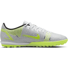 NIKE Textile Football Shoes NIKE Mercurial Vapor 14 Academy TF - White/Metallic Silver/Volt/Black