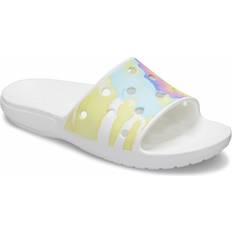 Crocs 49 ⅓ Sandalias Crocs Classic Tie Dye Graphic Slide - White/Multi