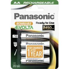 Panasonic 4 Batterie Ricaricabili Mignon AA 2450mAh