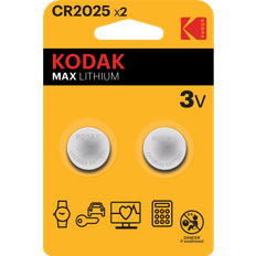 Kodak Piles Batteries et Chargeurs Kodak Lithium CR2025 ULTRA MAX LITHIUM 3V (2 uds)