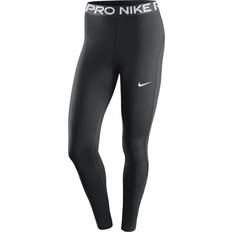 NIKE Dame Bukser & Shorts NIKE Pro Women's Mid Rise Mesh Paneled Leggings - Black/White