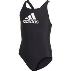 Adidas Girl's Badge of Sport Swimsuit - Black/White (GN5892)