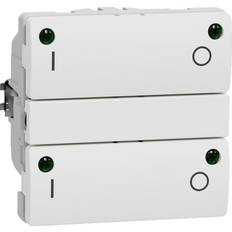 Fuga stikkontakt Schneider Electric LK Fuga Wiser Trådløs Dobbelt Relæ - Hvid (545D6514)