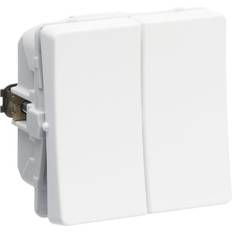 Lauritz Knudsen LK Fuga Kroneafbryder 16A 250V 1 modul - Hvid