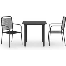 vidaXL 3060207 Patio Dining Set, 1 Table incl. 2 Chairs