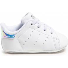 Adidas Joggesko Adidas Infant Stan Smith Crib - Cloud White/Cloud White/Silver Metallic