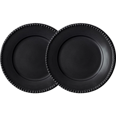 Potteryjo Tallrikar Potteryjo Daria Ink Black Flat tallrik 28cm 2st