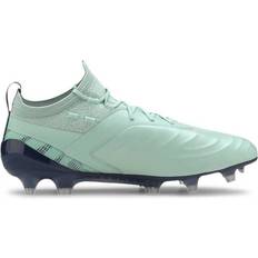 Puma Green Soccer Shoes Puma One 20.1 FG/AG W - Mist Green/High Rise/Dark Denim