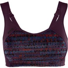 Shock Absorber Multi Sports Support Bra - Cranberry Logo Print