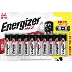 Energizer max aa Energizer Max AA Alkaline 20-pack