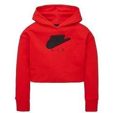 Nike Air French Terry Crop Hoodie - University Red/Black/Black (DA1173-657)