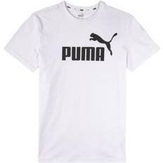 Poliéster Camisetas Puma Camiseta Essentials Logo Tee - Azul