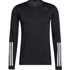 Tops Adidas Techfit 3-Stripes Fitted Long Sleeve Top Men - Black