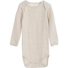 Baby Body Stripe - Oat/Offwhite (M106)