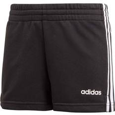 Striped Trousers Adidas Girl's Essentials 3-Stripes Shorts - Black/White (DV0351)