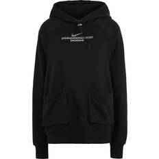 Nike Nsw Swoosh Hoodie - White/Black Female