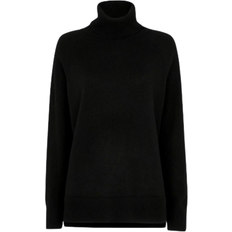 Whistles Cashmere Roll Neck Knit - Black