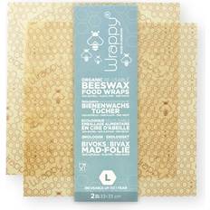 Wrappy Recyclable Beeswax Food Wrapping L Køkkenudstyr 2stk