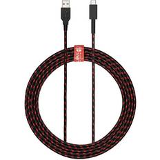 PDP Switch USB Type C Charging Cable - Black/Red