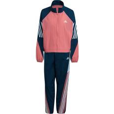 Rosa - Tracksuits Jumpsuits & Overaller adidas Sportswear Game-Time Woven Track Suit Women - Hazy Rose/Crew Navy/White