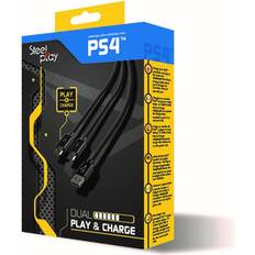 PS4 Dual Play & Charge Cable - Black