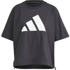 adidas Women's Adjustable Badge of Sport T-shirt - Black