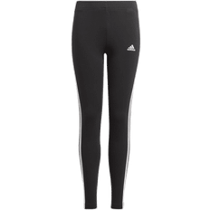 Adidas Essentials 3-Stripes Leggings Black Girl - Black/White