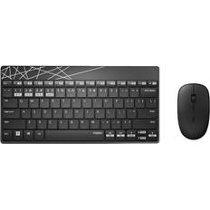 Rapoo Keyboards Rapoo ‎8000m Wireless Keyboard Mouse Set (German)