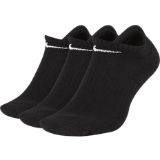 Nike Everyday Cushioned No Show 3 Pack - Unisex - Black