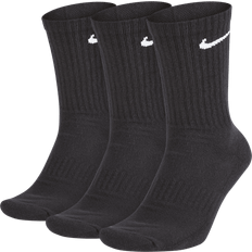 Polyester - Women Underwear NIKE Everyday Cushioned Training Crew Socks 3-pack Unisex - Black/White