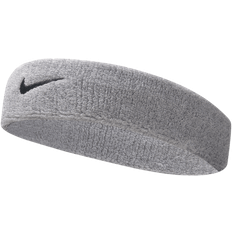 Sí Diademas Nike Swoosh Cinta Para La Cabeza Gris - Grey/Black