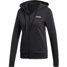 Adidas Essentials Solid Full Zip Hoodie - Black/White