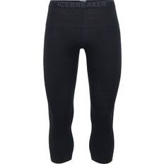 Homme - Laine mérinos Pantalons Thermiques Icebreaker Legging 3/4 thermique mérinos 200 Oasis - Homme - Black