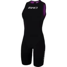 Zone3 Tritraje Streamline Swimskin sin mangas negro lila mujer Black