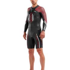 2XU Wetsuits 2XU Pro-Swim Run Pro Wetsuit Black/Red, Male, Kleding, Zwemkleding, Zwemmen, Zwart/Rood