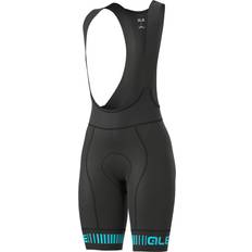 Clothing Ale Graphics PRR Strada Bib Shorts Women - Black/Turquoise