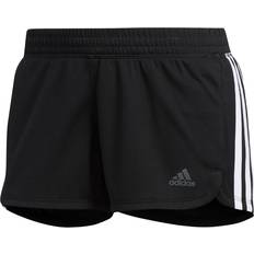 Damen - Slim-fit Shorts Adidas Pacer 3-Stripes Knit Short Women - Black/White