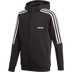 Adidas Boy's Essentials-3-Stripes Hoodie - Black/White (GQ8900)