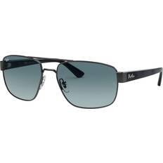 Ray ban rb3663 Ray-Ban 3663 Sunglasses - Gunmetal/Blue/Gradient Grey