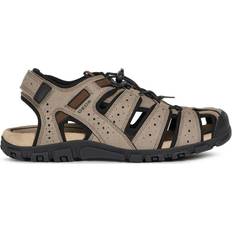 Damen - Schnellschnürung Sandalen Geox Strada - Taupe/Black