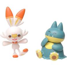 Pokémon Action Figures Pokémon Battle Figure Munchlax & Scorebunny